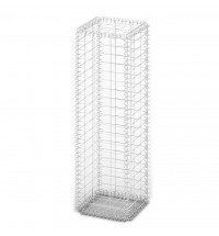 vidaXL Gabion Basket with Lids Galvanized Wire 39.4"x11.8"x11.8"