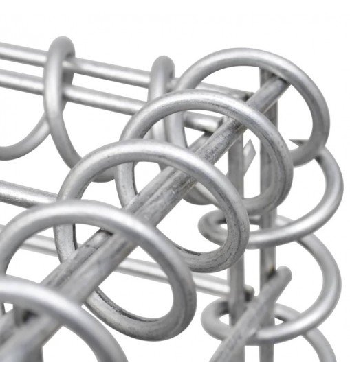 vidaXL Gabion Basket Galvanized Steel 47.2"x11.8"x19.7"