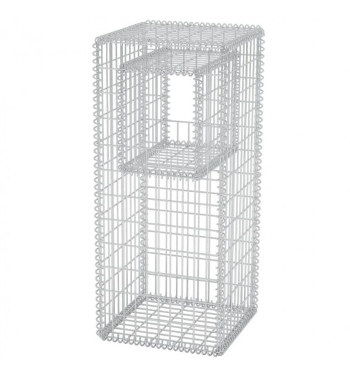 vidaXL Gabion Basket Post/Planter Steel 19.7"x19.7"x47.2" vidaXL Gabion Basket Post/Planter Steel 19.7"x19.7"x47.2"