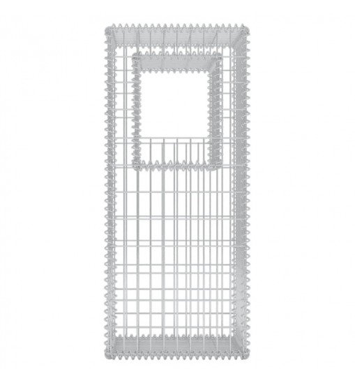 vidaXL Gabion Basket Post/Planter Steel 19.7"x19.7"x47.2" vidaXL Gabion Basket Post/Planter Steel 19.7"x19.7"x47.2"