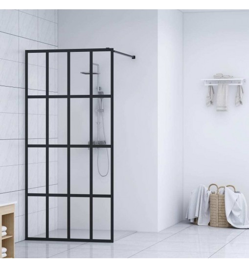 vidaXL Walk-in Shower Screen Clear Tempered Glass 55.1"x76.8"