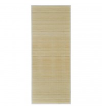 vidaXL Rectangular Natural Bamboo Rug 59.1"x78.7"