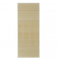 vidaXL Rectangular Natural Bamboo Rug 59.1"x78.7"