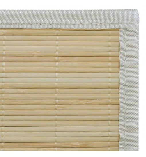 vidaXL Rectangular Natural Bamboo Rug 59.1"x78.7"
