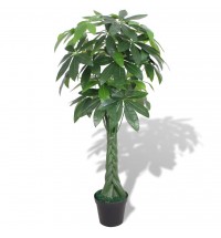 vidaXL Artificial Fortune Tree Plant with Pot 57" Green