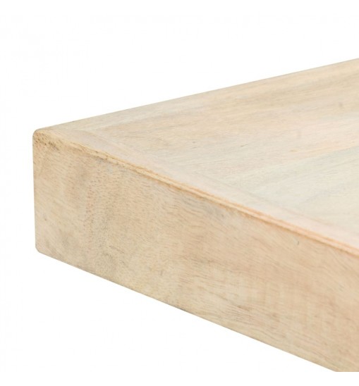 vidaXL Dining Table White 47.2"x23.6"x29.5" Solid Mango Wood
