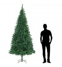 vidaXL Artificial Christmas Tree 10 ft Green