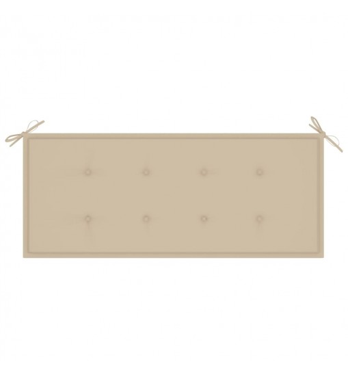 vidaXL Patio Bench with Cushion 47.2" Bamboo