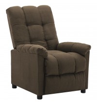 vidaXL Recliner Brown Fabric