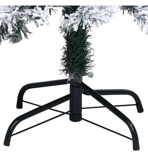 vidaXL Artificial Christmas Tree with LEDs&Ball Set Green 94.5" PVC