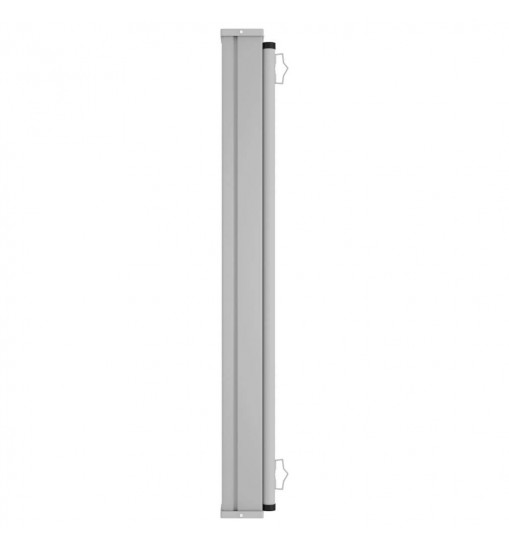 vidaXL Patio Retractable Side Awning 55.1"x236.2" Black