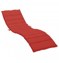 vidaXL Sun Lounger Cushion Red 78.7"x19.7"x1.2" Oxford Fabric