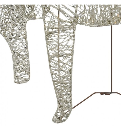 vidaXL Christmas Reindeers 4 pcs Gold 80 LEDs