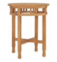 vidaXL Bistro Table Ø23.6"x23.6" Solid Teak Wood