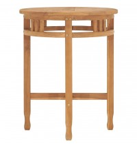 vidaXL Bistro Table Ø23.6"x23.6" Solid Teak Wood