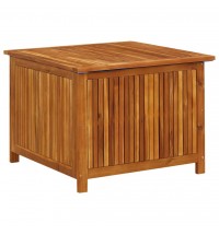 vidaXL Patio Storage Box 29.5"x29.5"x22.8" Solid Acacia Wood