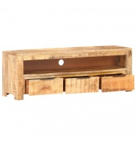 vidaXL TV Stand 46.9"x11.8"x16.1" Rough Mango Wood