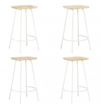 vidaXL Bar Stools 4 pcs Solid Mango Wood