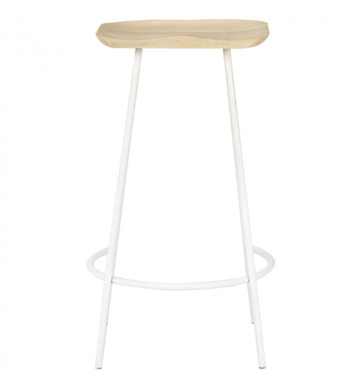vidaXL Bar Stools 4 pcs Solid Mango Wood