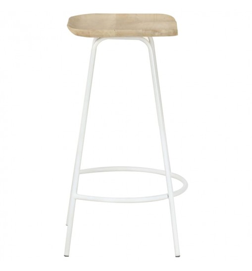 vidaXL Bar Stools 4 pcs Solid Mango Wood