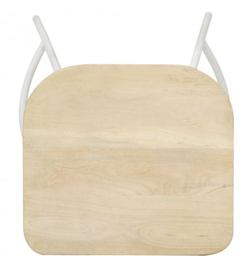 vidaXL Bar Stools 4 pcs Solid Mango Wood