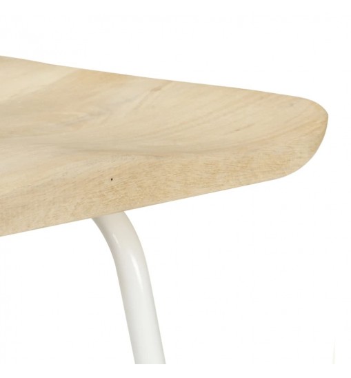 vidaXL Bar Stools 4 pcs Solid Mango Wood