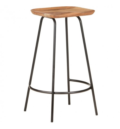 vidaXL Bar Stools 4 pcs Solid Acacia Wood