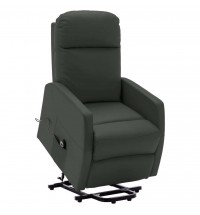 vidaXL Power Lift Massage Recliner Anthracite Faux Leather