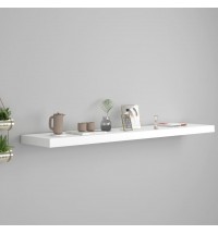 vidaXL Floating Wall Shelf White 47.2"x9.3"x1.5" MDF