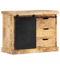 vidaXL Sideboard 31.5"x11.8"x23.6" Solid Mango Wood