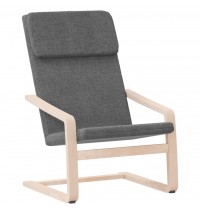 vidaXL Relaxing Chair Dark Gray Fabric