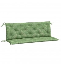 vidaXL Garden Bench Cushions 2pcs Leaf Pattern 59.1"x19.7"x2.8" Fabric