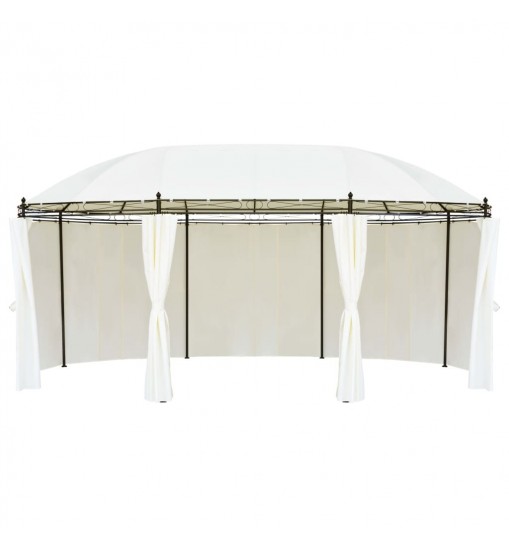 vidaXL Gazebo Cream White 208.7"x137.8"x104.3"