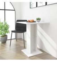 vidaXL Bistro Table White 23.6"x23.6"x29.5" Engineered Wood