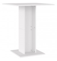 vidaXL Bistro Table White 23.6"x23.6"x29.5" Engineered Wood