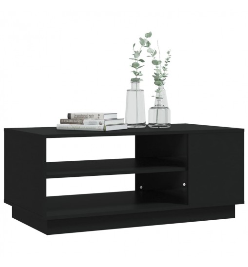vidaXL Coffee Table Black 40.2"x21.7"x16.9" Engineered Wood