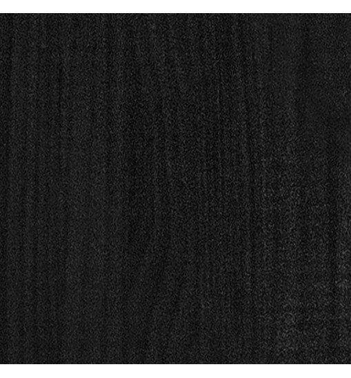 vidaXL Garden Planters 2 pcs Black 43.3"x12.2"x27.6" Solid Wood Pine