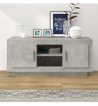 vidaXL TV Stand Concrete Gray 40.2"x13.8"x17.7" Engineered Wood