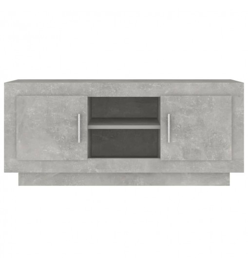vidaXL TV Stand Concrete Gray 40.2"x13.8"x17.7" Engineered Wood