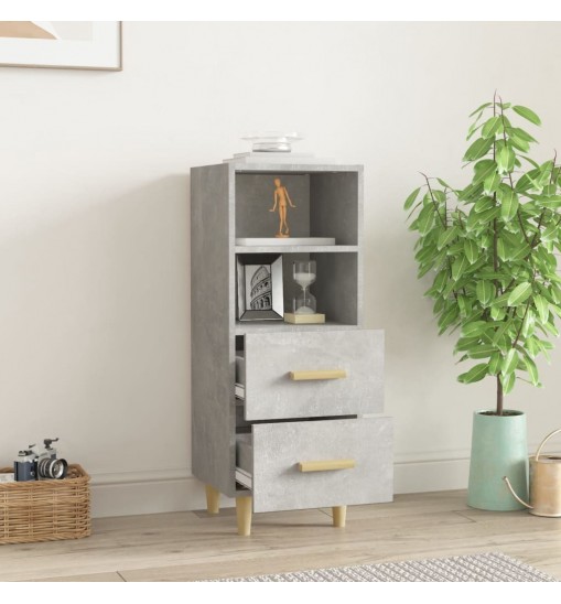 vidaXL Sideboard Concrete Gray 13.6"x13.4"x35.4" Engineered Wood