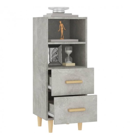 vidaXL Sideboard Concrete Gray 13.6"x13.4"x35.4" Engineered Wood