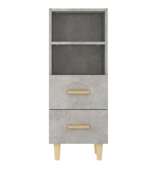 vidaXL Sideboard Concrete Gray 13.6"x13.4"x35.4" Engineered Wood