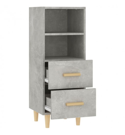 vidaXL Sideboard Concrete Gray 13.6"x13.4"x35.4" Engineered Wood