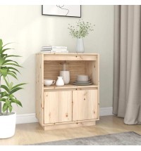 vidaXL Sideboard 23.6"x13.4"x29.5" Solid Wood Pine