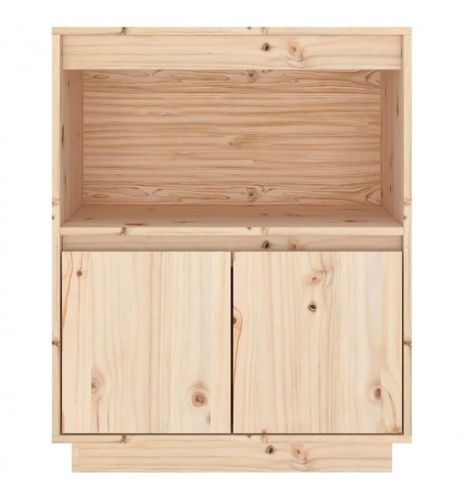 vidaXL Sideboard 23.6"x13.4"x29.5" Solid Wood Pine