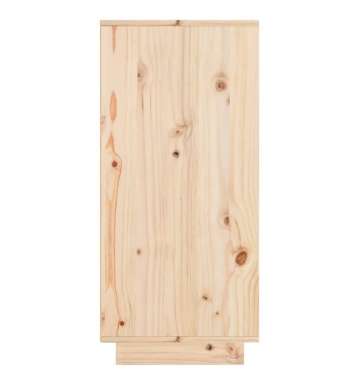 vidaXL Sideboard 23.6"x13.4"x29.5" Solid Wood Pine