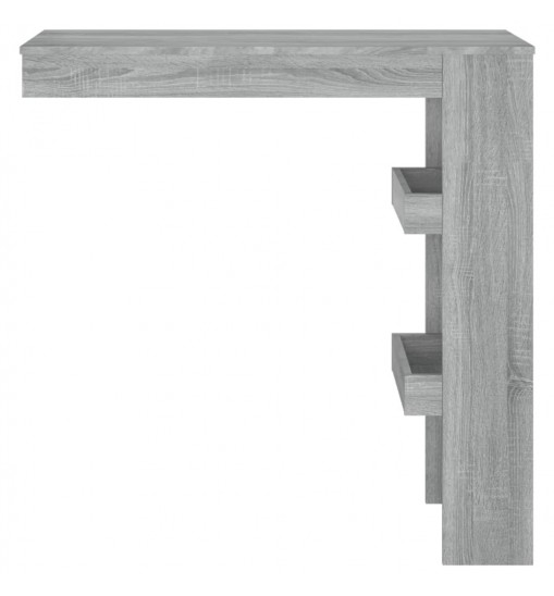 vidaXL Wall Bar Table Gray Sonoma 40.2"x17.7"x40.7" Engineered Wood