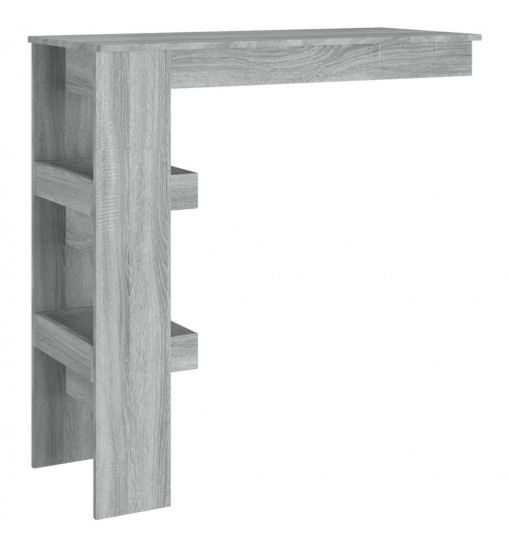 vidaXL Wall Bar Table Gray Sonoma 40.2"x17.7"x40.7" Engineered Wood