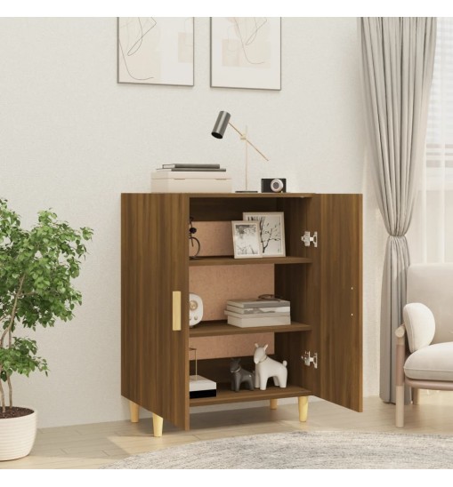 vidaXL Sideboard Brown Oak 27.6"x13.4"x35.4" Engineered Wood