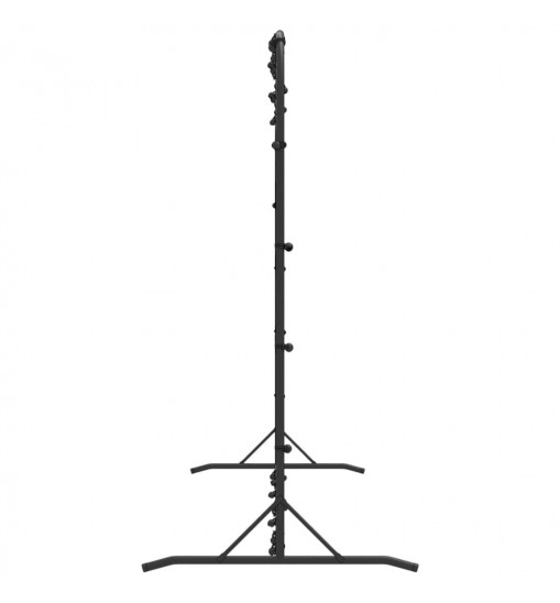 vidaXL Football Rebounder Net Black 144.1"x35.4"x72" HDPE